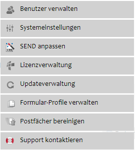Administration - Auswahl